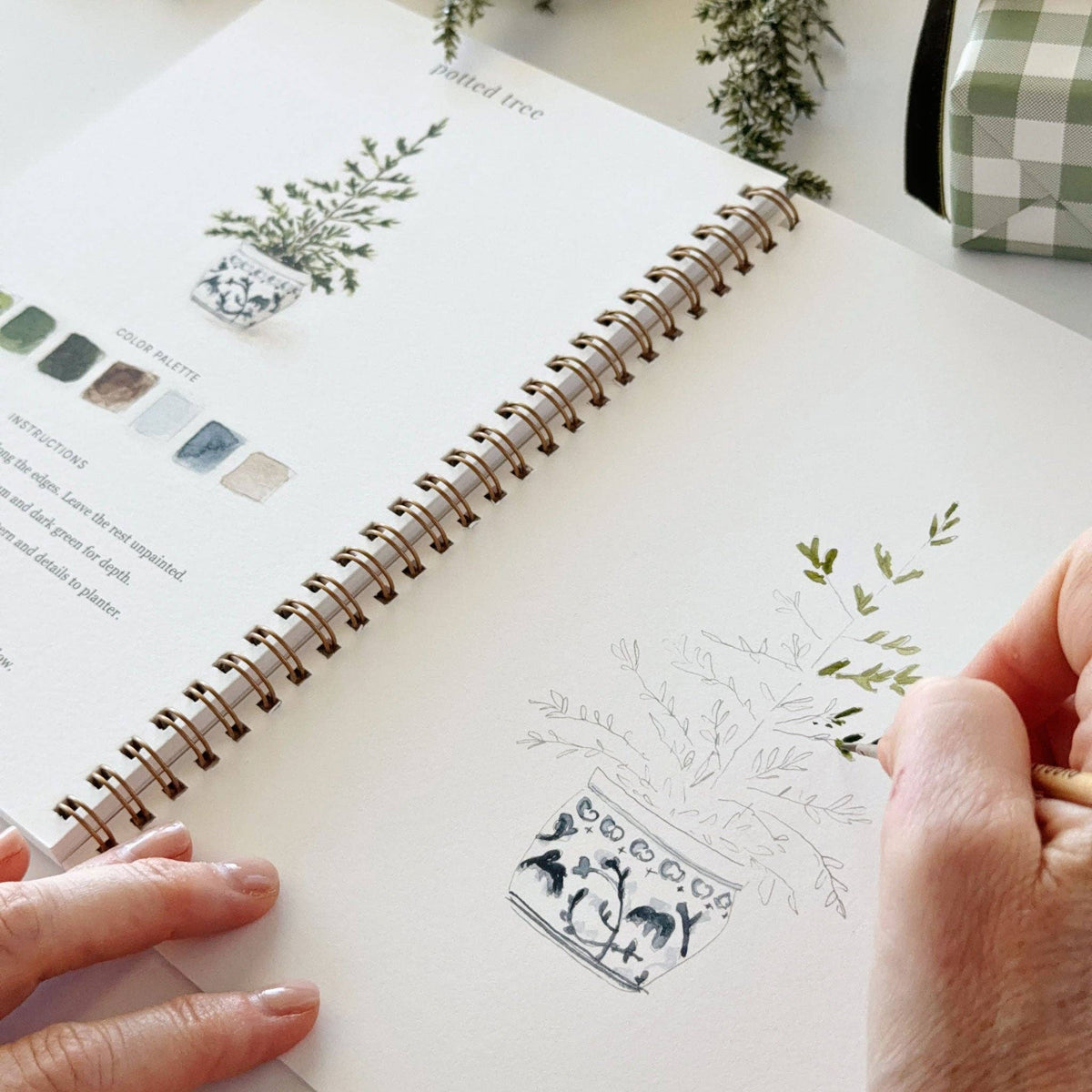 Classic Christmas Watercolor Workbook: Emily Lex Studio