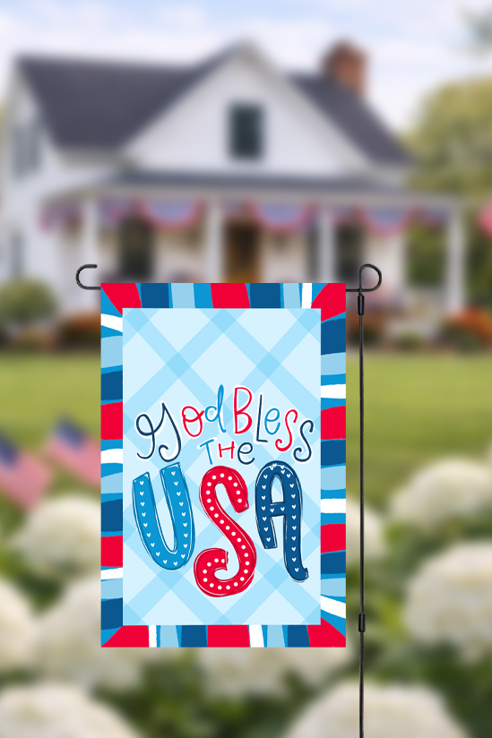 God Bless The USA Garden Flag