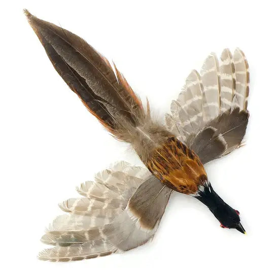Pheasant Natural Feather Bird Ornament