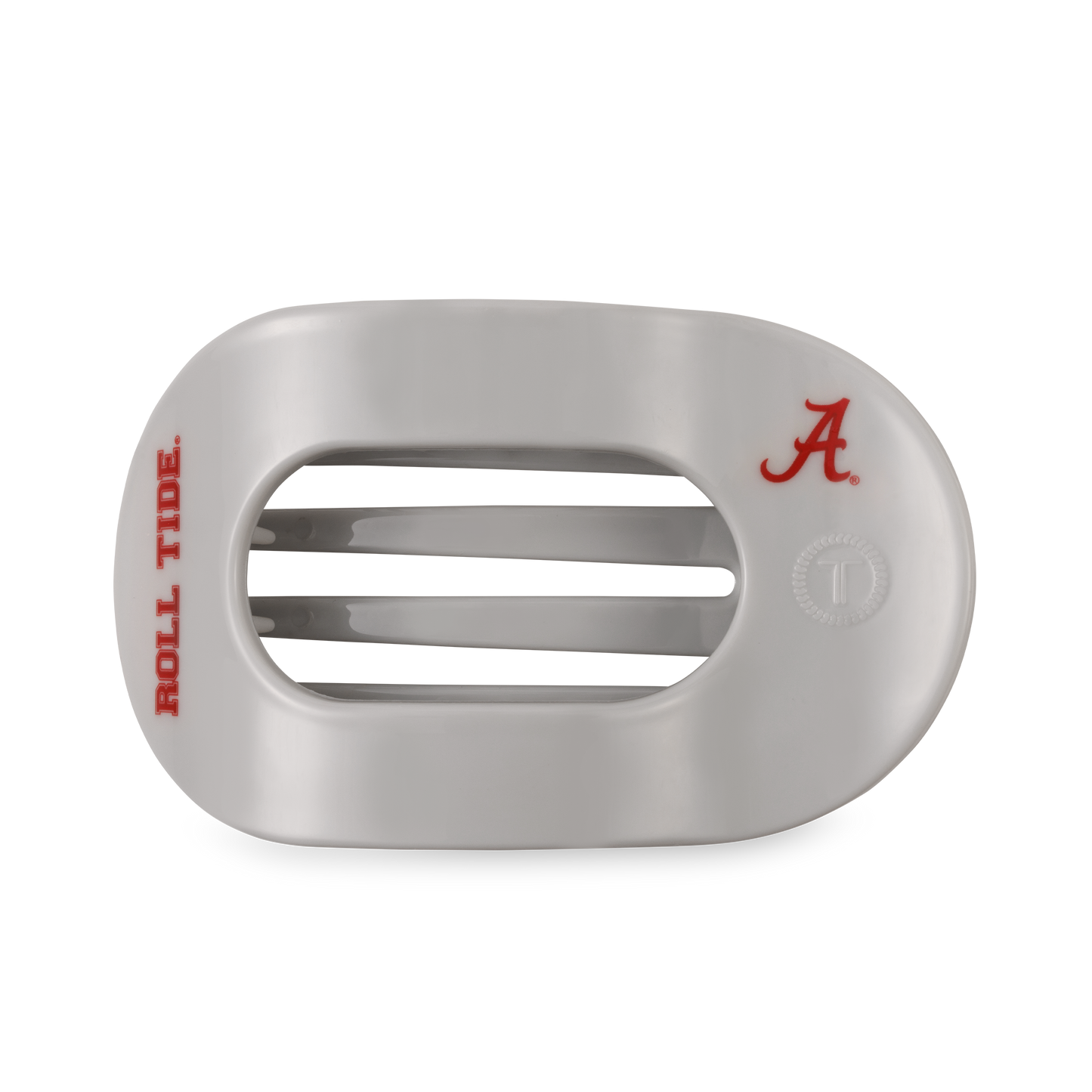 Teleties Alabama Flat Round Hair Clip | Large | Roll Tide!