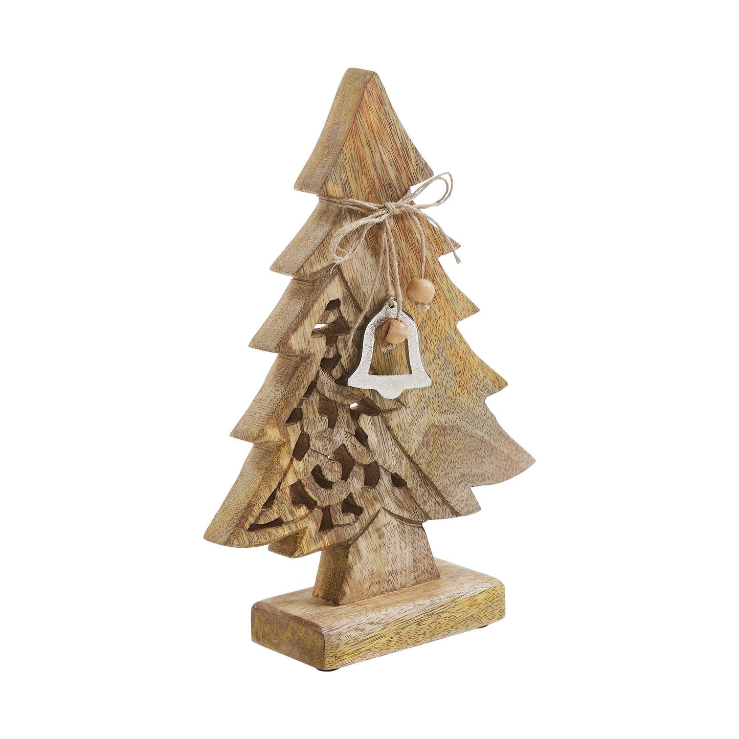 Ornate Evergreen Natural Wooden Tree