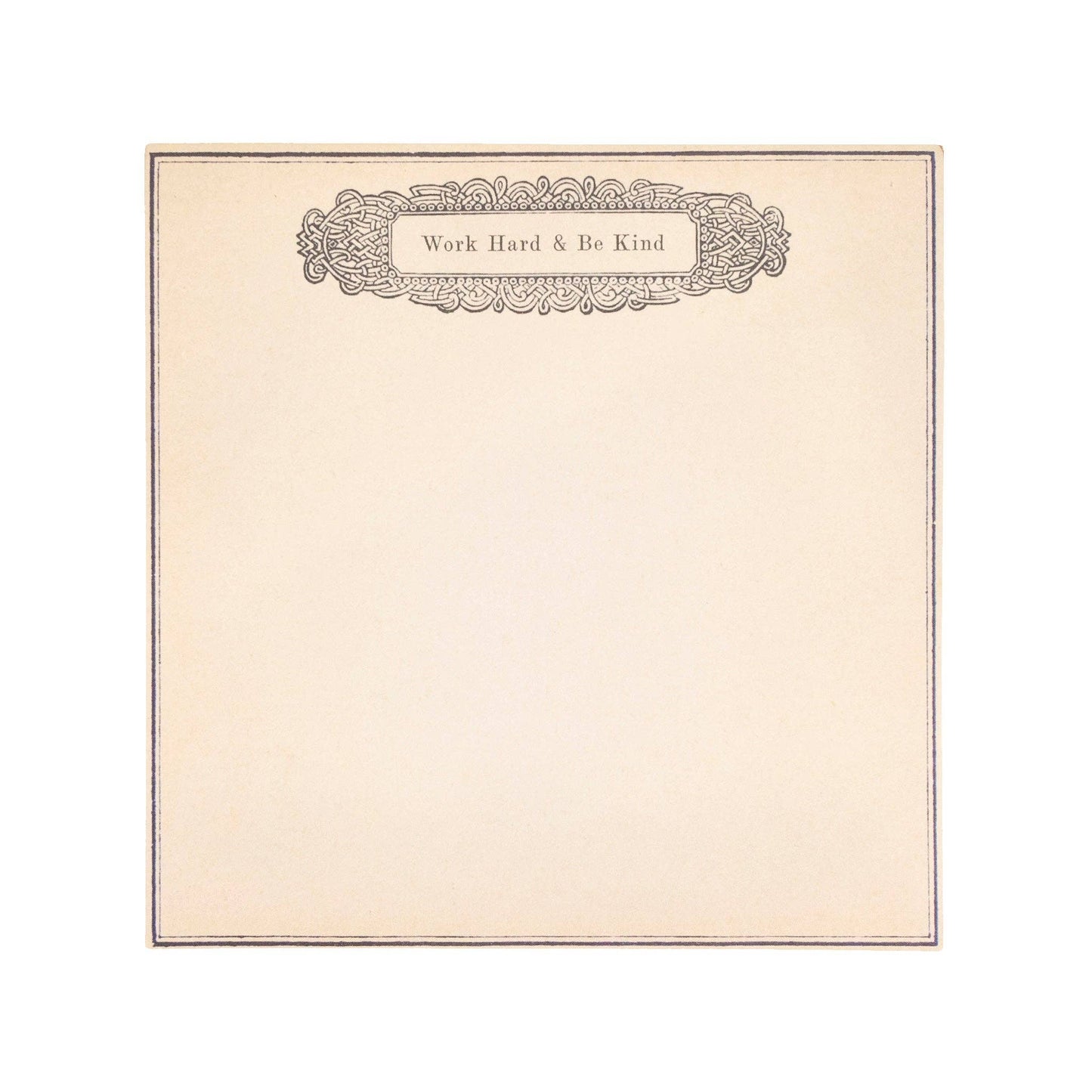 Work Hard & Be Kind Square Notepad by Sugarboo