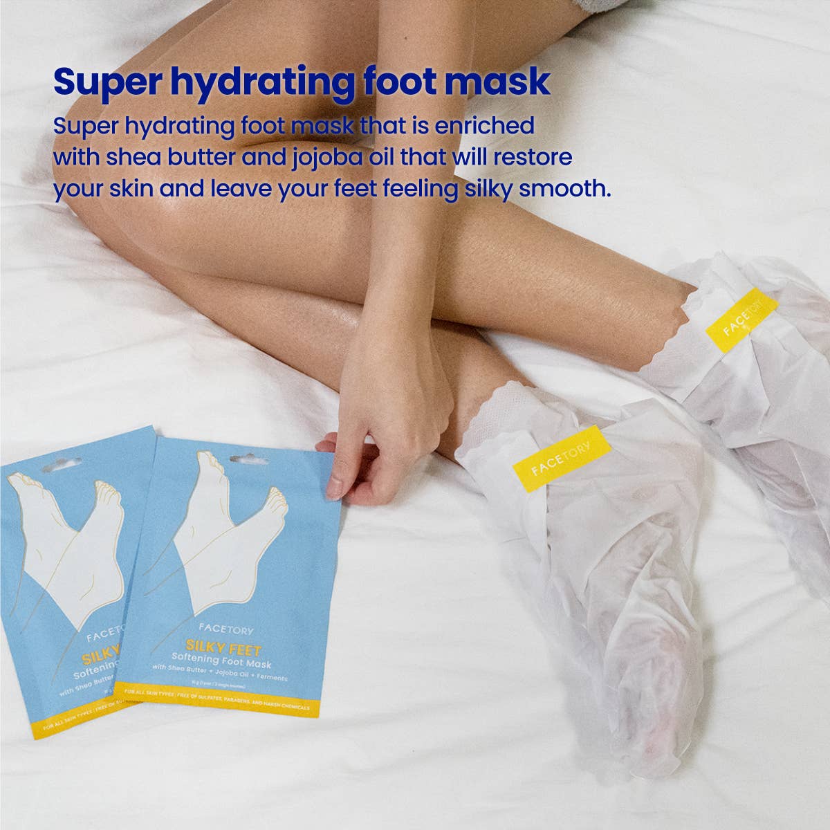FaceTory Softening Silky Feet Set of 2 Foot Masks - K-Beauty