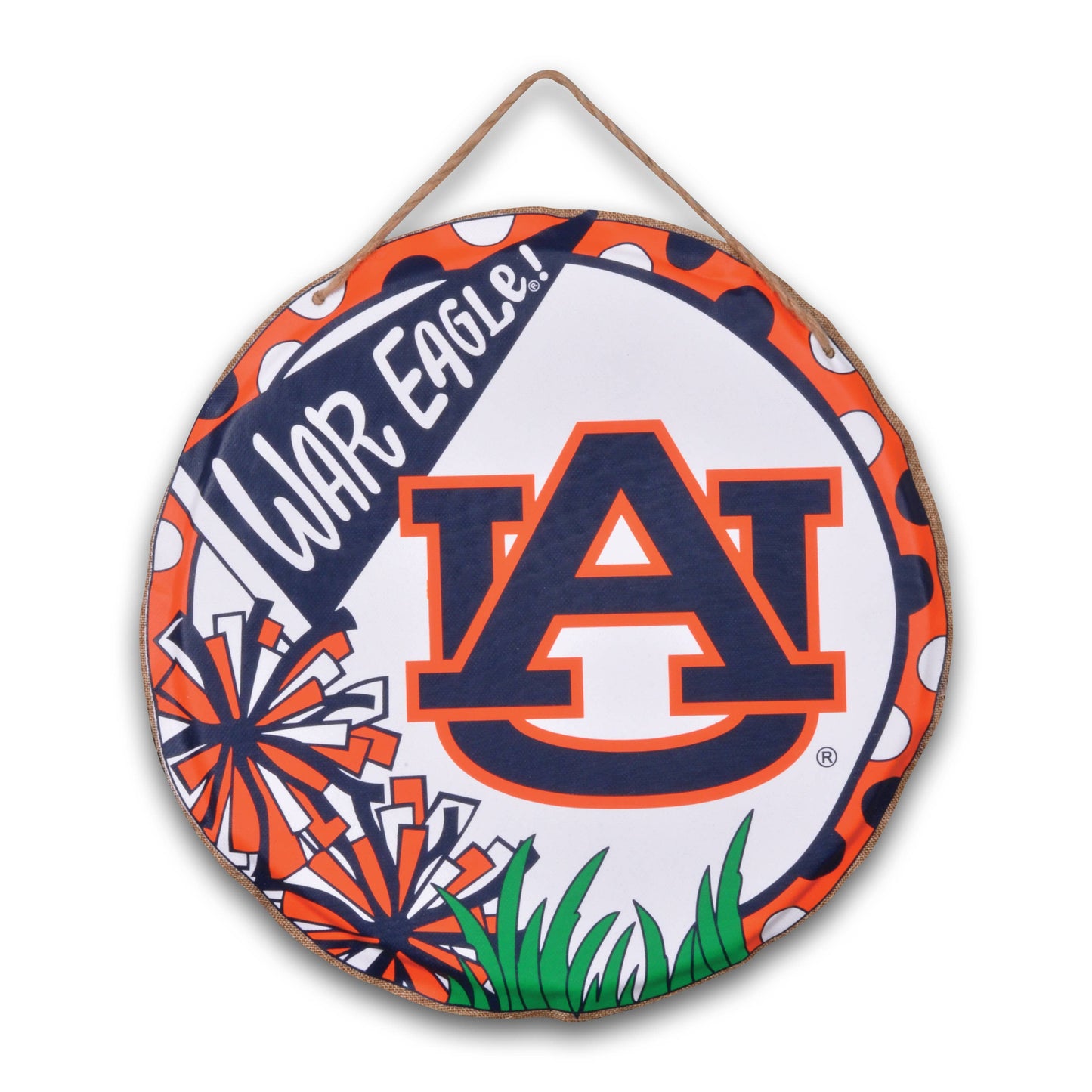 Auburn University 22” Burlap Door Hanger