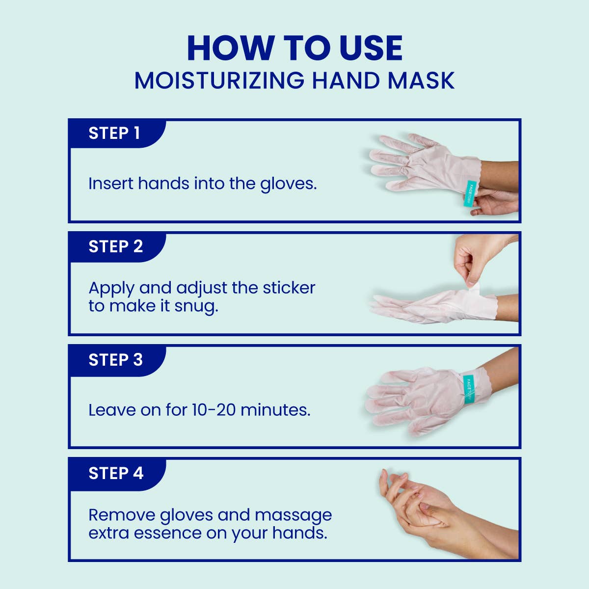 FaceTory Moisturizing Soft Hands - Set of 2 Hand Masks - K-Beauty