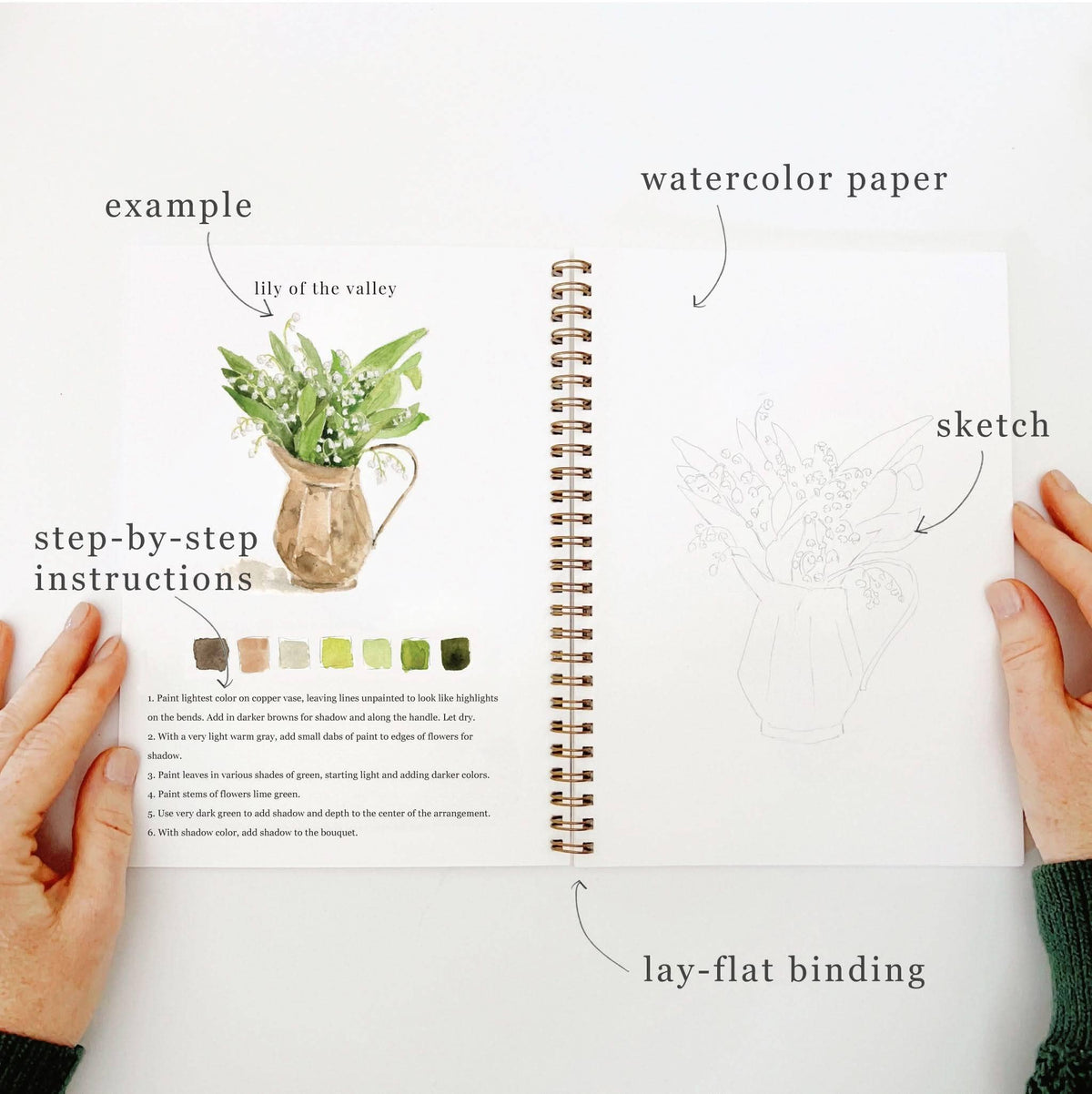 Bouquets Watercolor Workbook: Emily Lex Studio