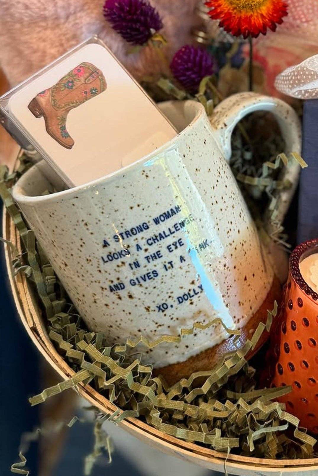 A Strong Woman... XO Dolly Mug by Sugarboo