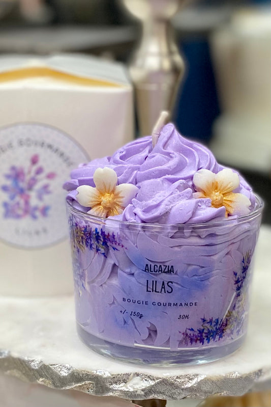 Lilas Candle from the Alcazia Collection imported from France