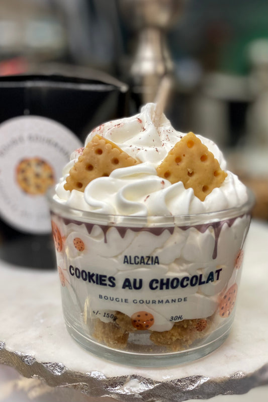 Cookies au Chocolat Candle from the Alcazia Collection imported from France