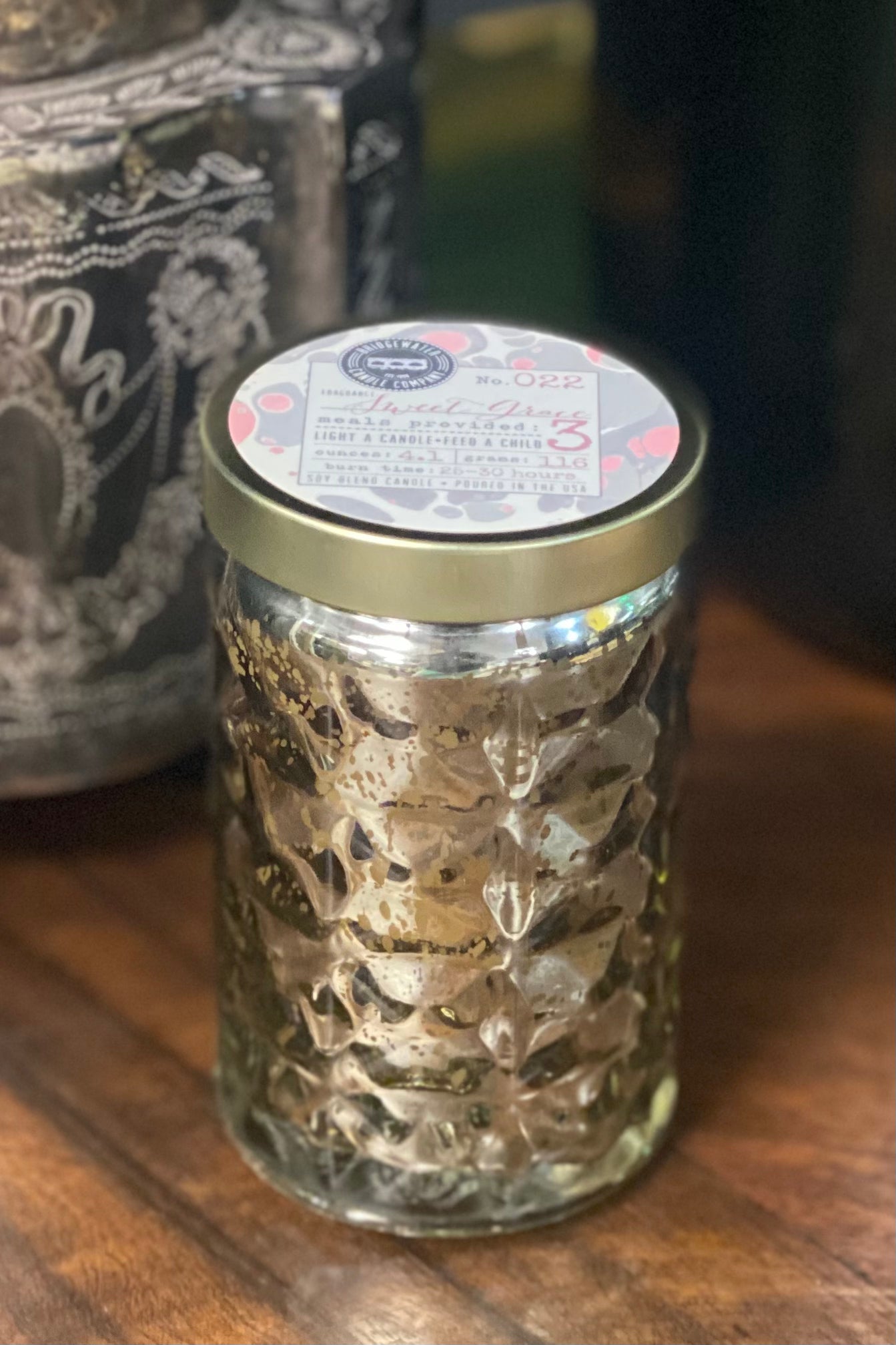 Sweet Grace Golden Votive Jar Candle #022