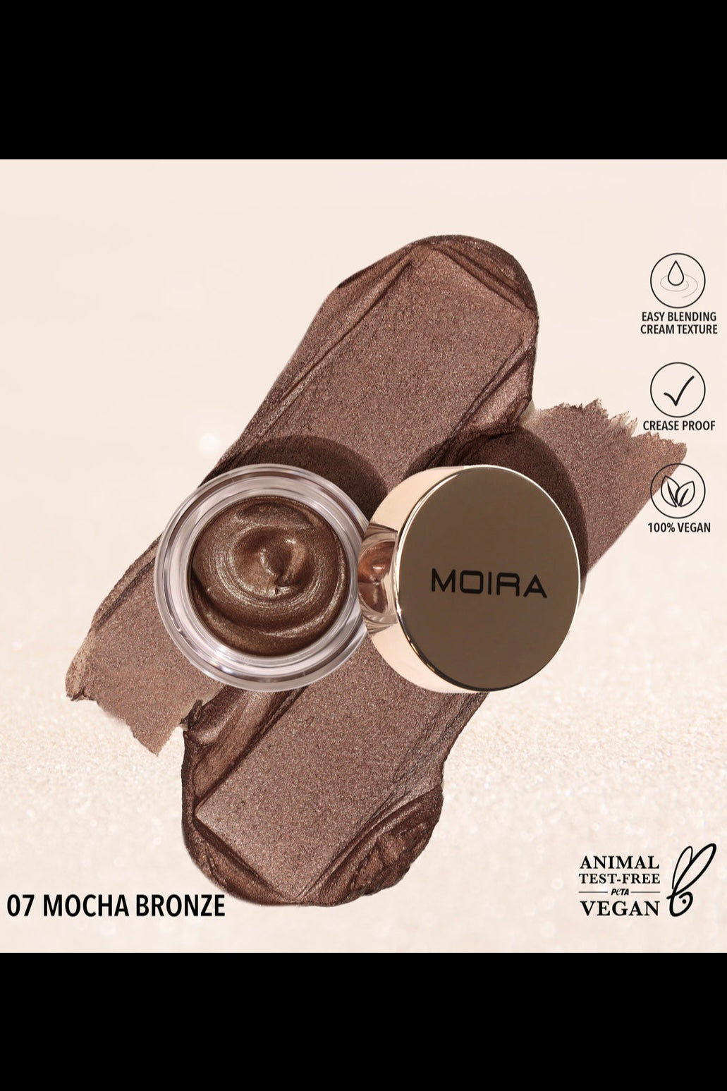 Moira Everlust Shimmer Cream Shadow - Mocha Bronze