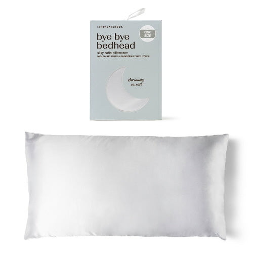 Lemon Lavender Bye Bye Bedhead Silky Satin Pillowcase