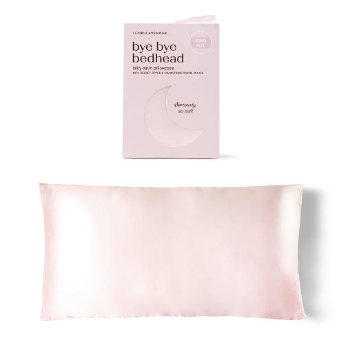 Lemon Lavender Bye Bye Bedhead Silky Satin Pillowcase