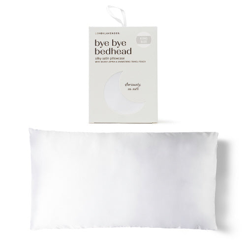 Lemon Lavender Bye Bye Bedhead Silky Satin Pillowcase