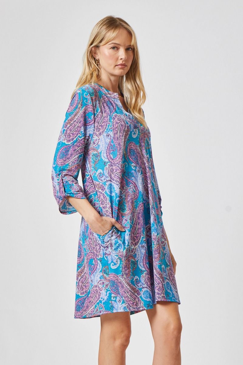 Scarlett 3/4 Sleeve A-line Shift Dress Scarlett 3/4 Sleeve A-line Shift Dress