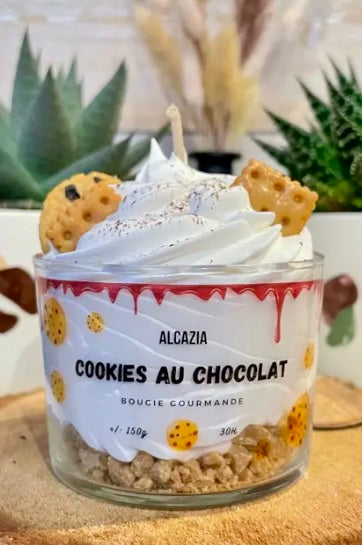 Cookies au Chocolat Candle from the Alcazia Collection imported from France