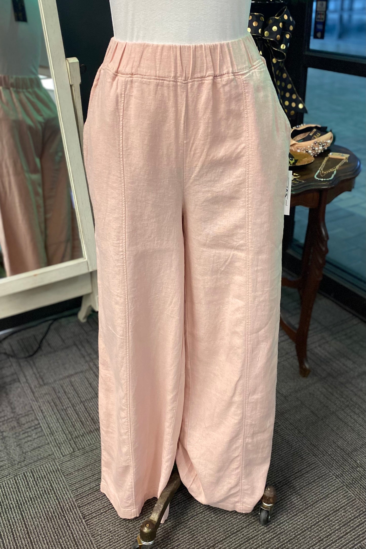 $20 SALE!  Plus Dusty Blush Wide Leg Pant