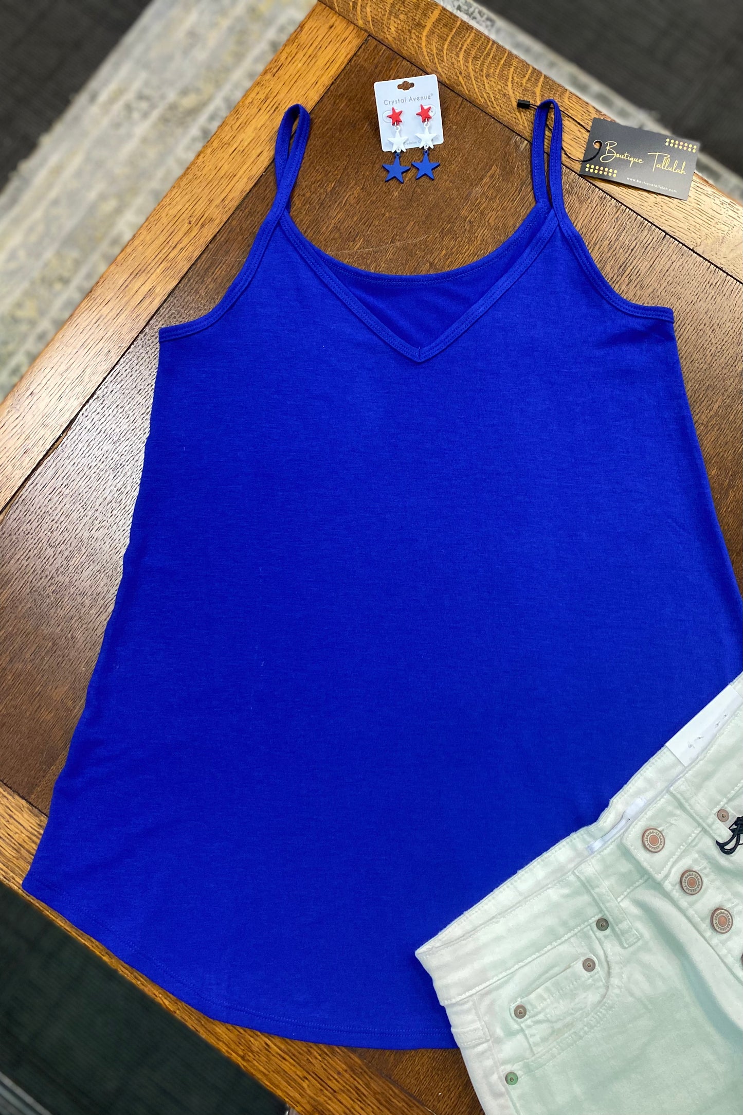 Reversible Cami in Bright Royal Blue