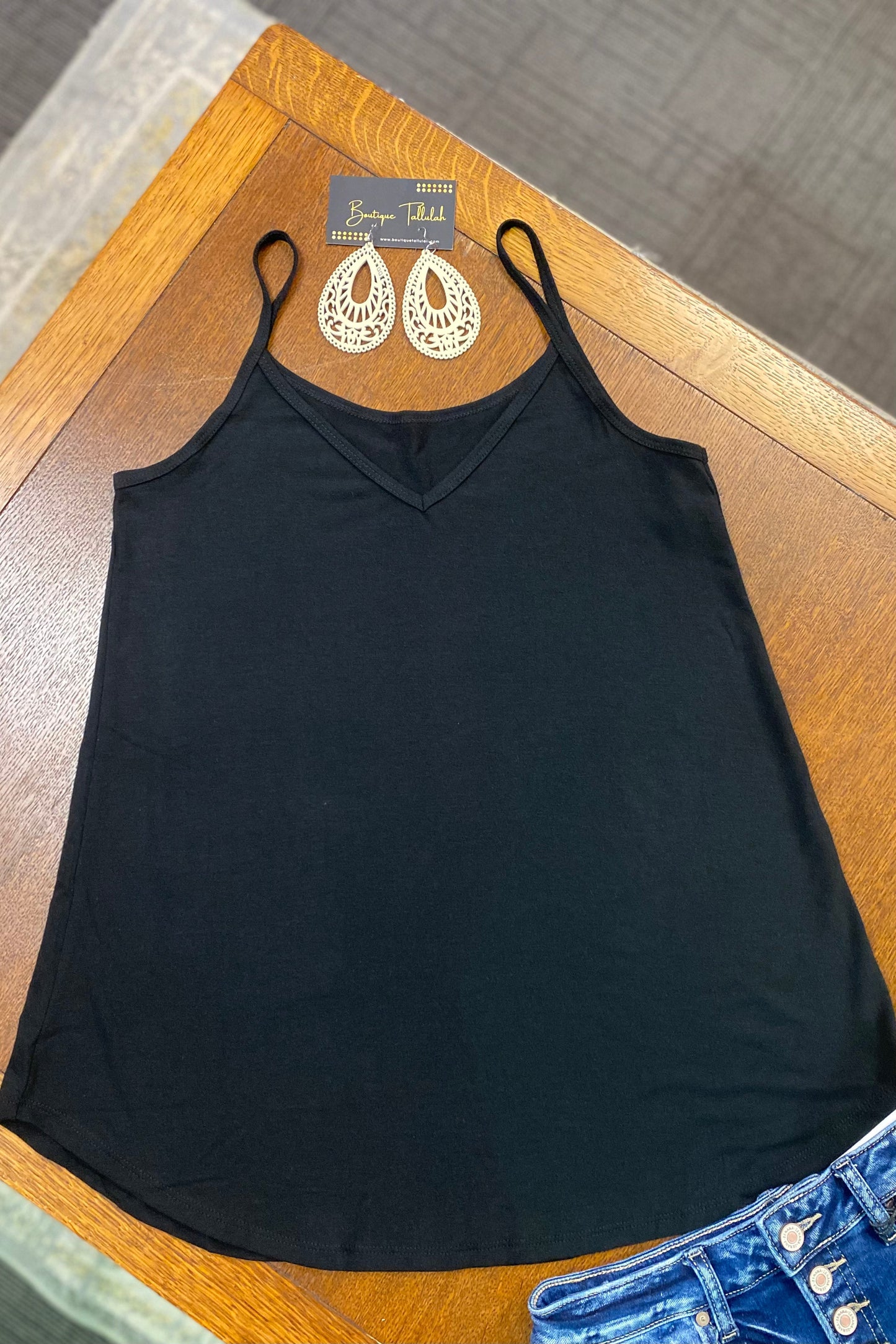 Reversible Cami in Black