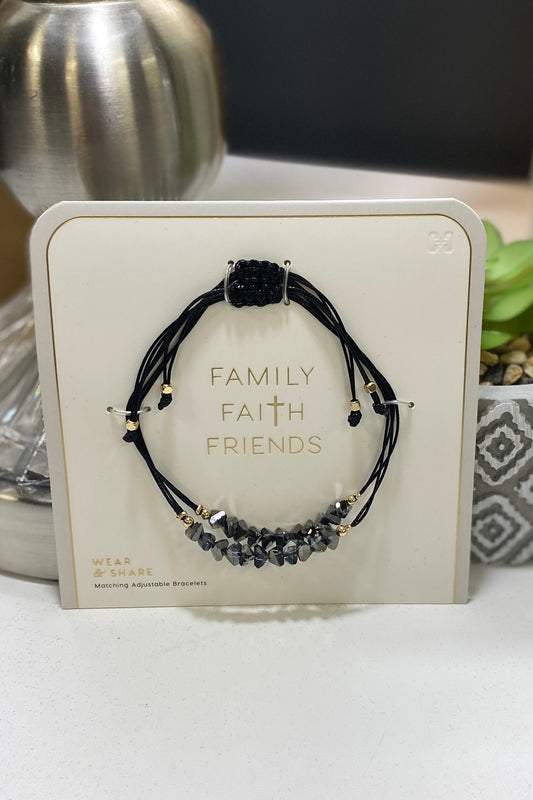 Wear & Share Family Faith Friends Beaded Bracelet Set